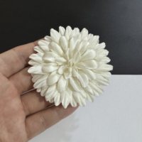 Pince à cheveux corsage de luxe 68 cm, 56 couleurs, en fer et matériaux variés, avec pierres naturelles, style camélia, petite fragrance, bijou