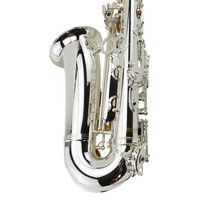 Silver Plated Eb Alto Saxophone-Professional Intermediate Instrument with Rich Sound HYM-590 Model OEM Brand