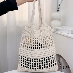 MOQ bajo personalizar bolso de mano de punto ahueca hacia fuera el diseño bolso de playa accesorios de moda Y2K bolso de ganchillo tejido de punto para mujer - Product Image 3