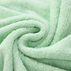 Thương Hiệu Chất Lượng Cao Nhanh Chóng Làm Khô San Hô Lông Cừu Khăn Tắm Thiết Lập Hộp Quà Tặng Mềm Trắng Màu Xanh Lá Cây Màu Xanh Màu Hồng Sợi Nhỏ Mặt Khăn Tắm - Product Image 3