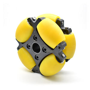Preço de fábrica ZOTY2LR-80 Borracha Amarela Cor 80mm <span class=keywords><strong>Omni</strong></span> <span class=keywords><strong>Wheel</strong></span> para Transport Robot - Product Image 5