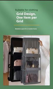 Hot Sale 8-Pocket Foldable Organizer Household Dust-Proof Hanging Closet Storages Handbag Storage <b>Bag</b> - Product Image 5