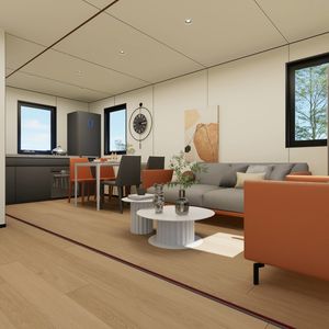 Elegante <span class=keywords><strong>Casa</strong></span> Prefabricada <span class=keywords><strong>de</strong></span> Contenedor <span class=keywords><strong>de</strong></span> 20 pies, 1 Dormitorio, Moderna y Lujosa, con Paneles Sándwich <span class=keywords><strong>de</strong></span> Acero, Resistente a Huracanes, Personalizable, Global - Product Image 4