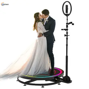 Huion — stand de Photo 360 avec anneau lumineux, trépied et lampe, pour Selfie, fête, vidéo, mouvement lent, vide
