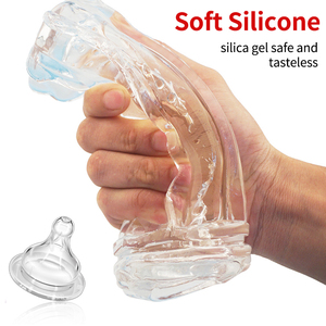 Realistic <strong>Vagina</strong> Male <strong>Masturbators</strong> for Men Vibrator Soft <strong>Pussy</strong> Sex Toys Transparent Vaginator Sex Products Vacuum Pocket Cup - Product Image 5