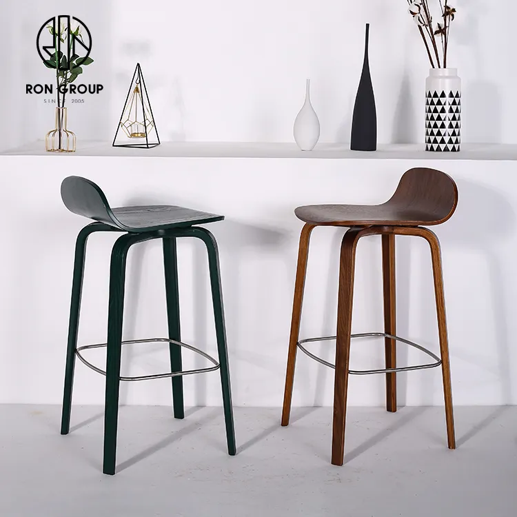 Новый дизайн, нордическая коммерческая мебель для дома и ресторана, Обеденная Мебель для отдыха, высокий стул, фанера, изогнутый обеденный стул из бентового дерева