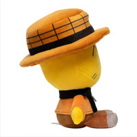 Hot Happy World Smiling Sun Hat Thomas Peluches Mignonnes et Douces, Produits Liés au Jeu Robox, Poupée de Machine à Griffes pour Enfants, Cadeau d'Anniversaire