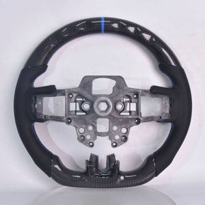 Volant sport en cuir et fibre de carbone personnalisé amélioré pour <span class=keywords><strong>Ford</strong></span> Mustang 2015 à 2022, séries GT et Shelby - Product Image 6