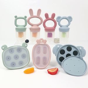 Alimentador de Frutas de Silicona para Bebés con Molde para Hielo, Libre de BPA, Alimentador de Alimentos para Bebés con Diseño de Animales para la Alimentación Complementaria - Product Image 2