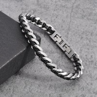 Lien en acier inoxydable personnalisé pour hommes, accessoires de mode, conception de bijoux, Bracelet tendance pour hommes