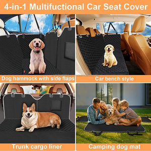 Funda Protectora para Asiento de Coche para Perros, Resistente al Agua, de Alta Resistencia 600D, Tipo Hamaca, para Sedanes, Camionetas y SUVs, Resistente a Arañazos - Product Image 4