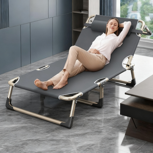 เก้าอี้พักผ่อนพับได้แบบพกพาสำหรับตั้งแคมป์ชายหาด ทำจากเหล็กจีน - Product Image 4