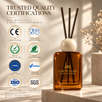 Fournisseur Vérifié – Bouteille Vide pour Diffuseur de Roseaux 100ml, Verre Luxe avec Bouchon à Vis Mat, Conforme CE, Logo Personnalisé, Fabrication OEM