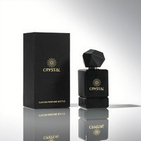 Flacons de parfum en verre transparents de luxe carrés personnalisables avec pulvérisateur, 30ml, 50ml, 100ml, col serti 15mm, pour soins de la peau
