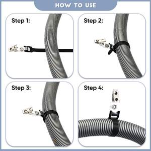 Clip de maintien pour tuyau de CPAP - Support pour <span class=keywords><strong>tube</strong></span> d'oxygène/canule - Système de tuyau de CPAP sans enchevêtrement pour une thérapie du sommeil ininterrompue - Product Image 2