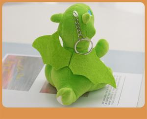 Venta al por mayor 14cm Mini alas de peluche dinosaurio llavero es decir lindo suave peluche Animal juguetes dibujos animados llaveros - Product Image 6