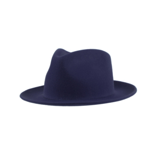 Huayihats ผู้ชายหมวกผ้าสักหลาดขนสัตว์ออสเตรเลียหมวกสีทึบสไตล์อินเดียโจนส์พร้อมปีกกว้างสำหรับสวมใส่ในงานปาร์ตี้ - Product Image 1