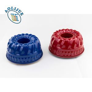 9/10 pouces Tube cannelé en acier au carbone Type de citrouille Moule à gâteau Moule à gâteau rond antiadhésif avec trou au milieu - Product Image 2