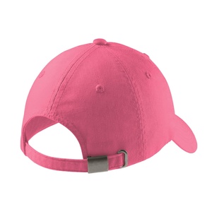 Gorra de Béisbol de 6 Paneles Rosa con Logotipo Personalizado, Unisex, Ajustable, de Color Sólido, de Sarga de Algodón, Informal, para Adultos - Product Image 3