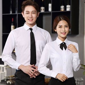 Design Waiter Overalls Short Sleeves Clothing Shirts Waistcoat <b>Apron</b> Customize Your Logo Coffee Western Restaurant Summer - Product Image 2