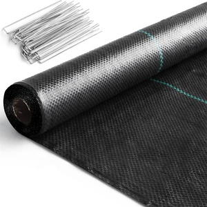 Phân hủy sinh học che phủ mặt đất <span class=keywords><strong>Net</strong></span> 3 * 50ft cỏ dại kiểm soát vải chống cỏ vải - Product Image 2