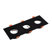 Downlight encastré LED moderne blanc/noir avec boîtier en aluminium pour GU10/MR16
