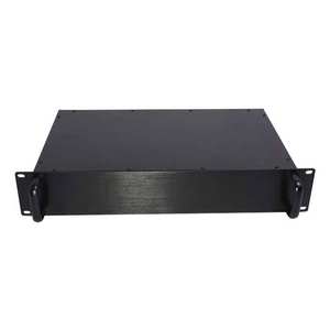 Maßgefertigtes 19 Zoll 1U 4U Desktop-Audioverstärker-Gehäuse Blechbearbeitung Rack-Mount-Servergehäuse IP55-Schutz - Product Image 4