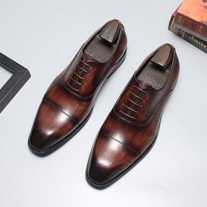 Zapatos Oxford de Hombre, Estilo Moderno, Tallas Grandes 37-46, con Aumento de Altura, Hechos a Medida para Bodas, Fiestas y Uso Profesional - Product Image 1