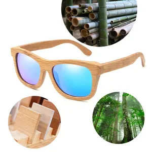 ZA03 Top sell private label polarized vintage bamboo sunglasses sun glasses