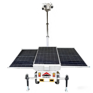 Remolque de Vigilancia con Paneles Solares Portátiles y Cámara de Seguridad <span class=keywords><strong>Solar</strong></span> para Monitoreo de Centros Logísticos - Product Image 2