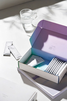 Boîte d'emballage de luxe personnalisée à fermeture magnétique pour suppléments en poudre, collagène, protéines, aliments fonctionnels, sachets et mélanges de boissons