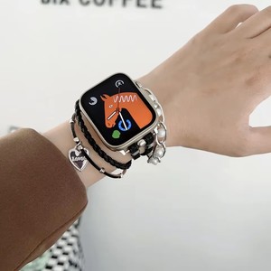 <span class=keywords><strong>Bracelet</strong></span> à <span class=keywords><strong>boucle</strong></span> <span class=keywords><strong>unique</strong></span> tissé créatif en corde de cuir à la mode <span class=keywords><strong>boucle</strong></span> en métal iwatch adaptée à la série <span class=keywords><strong>Apple</strong></span> <span class=keywords><strong>Watch</strong></span> 8 ultra lwatch - Product Image 6