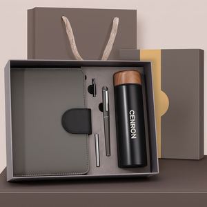 Regalo de Agradecimiento para Clientes de Lujo - Set Corporativo con Botella de Vacío, Cuaderno de PU y Bolígrafo Metálico - Product Image 5
