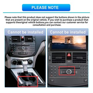 Carplay para <span class=keywords><strong>Mercedes</strong></span> Benz <span class=keywords><strong>Clase</strong></span> C W204 S204 2007-2014 Radio Estéreo para Auto Android15 - Product Image 2