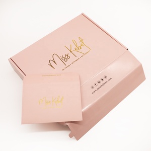 Custom Logo Foldable Apparel Boxes Hair Extension Packaging Mailer Box for Clothing Makeup