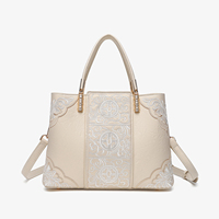 Sac à main pour filles, dernier modèle populaire, sac en cuir PU de luxe pour jeunes femmes, sac quotidien, broderie beige, métal, doux, durable