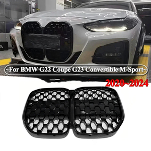 Parrilla Delantera Central para <span class=keywords><strong>BMW</strong></span> Serie 4 G22 G23 M-Sport 420i 430i 435i M440i <span class=keywords><strong>420d</strong></span> 2020-2024, Parrilla Meteor, Kit de Carrocería ABS Tuning - Product Image 1