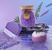Style violet unique client de Noël maman femme petite amie soeur amis son logo personnalisé promotionnel maman spa coffret cadeau pour les femmes
