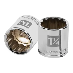 บ็อกซ์ 6 ชิ้น ประแจบล็อก 12 จุด ขนาด 1-1/4 นิ้ว หัวขับ 1/2 นิ้ว ยี่ห้อ TRUPER - Product Image 1