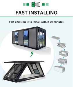 Ready Ship Prefab Home Z-style Folding <b>Container</b> House Tiny Office Foldable Recyclable Reusable Modular Office Building Mall - Product Image 3