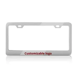 HONGLILAI-Support de plaque d'immatriculation américain personnalisé élégant XC-W010/XC-W011, cadre de plaque d'immatriculation transfrontalière en acier inoxydable unique - Product Image 5