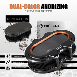 Nicecnc nhôm rõ ràng <span class=keywords><strong>intake</strong></span> lọc không khí sạch hơn Kit cho Harley CVO đường trượt đường phố lướt CVO flhxse flhx ST flhxst - Product Image 4