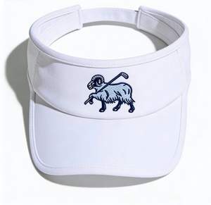 Casquette de golf brodée avec motif de bélier, visière réglable, casquette de sport pour hommes et femmes, visière de golf, tennis, plage - Product Image 2