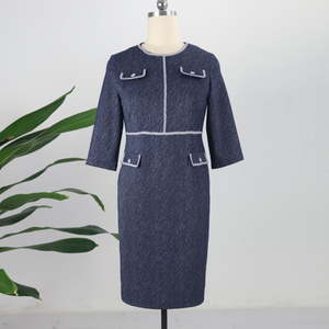 Trajes de Oficina de Diseño Moderno con Líneas Negras para Mujer, Conjuntos de Ropa para Mujer Talla Grande, Traje de Iglesia para Dama - Product Image 3