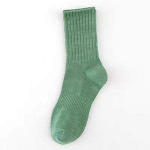 Wholesale Men's Cotton Solid Color Anti-Bacterial Crew <b>Socks</b> – Japanese Style Basketball Sports <b>Running</b> <b>Socks</b> for Athletic Wear - Product Image 2