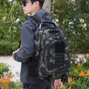 Mochila táctica grande 3P para deportes al aire libre, montañismo, senderismo, viajes, repelente al agua, resistente al desgaste, bolsa de caza - Product Image 3