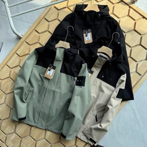 <b>Men's</b> Hooded <b>Lightweight</b> <b>Jacket</b> Waterproof Breathable Outdoor Casual Sport Hiking Camping PU Coating Spring Autumn Winter - Product Image 1