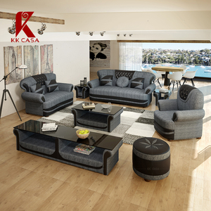 Elegante Sfeer Zwart-Wit Geometrisch Patroon Leer Nieuwste <span class=keywords><strong>Design</strong></span> Bank Woonkamersofinstellingen - Product Image 5