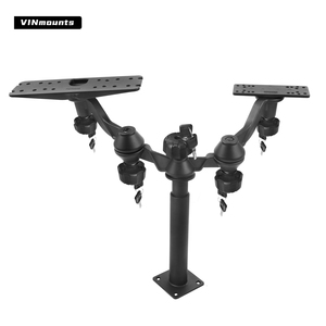 Column-Style Telescopic Pole Dual Fish Finder Mount Two Screen Simultaneous Installation Bracket - Product Image 4