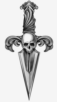 Pendentif poignard tête de mort en acier inoxydable, breloque collier mini épée gothique pour hommes et femmes, bijoux motards